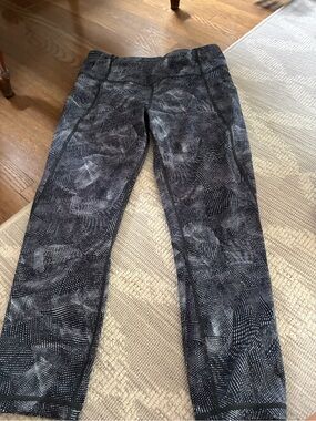 lululemon athletica Black & White Patterned Track Pants